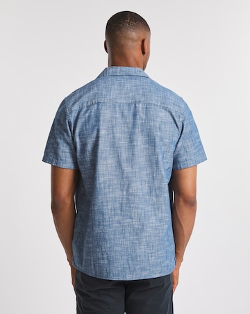 Short Sleeve Chambray Collar Shirt