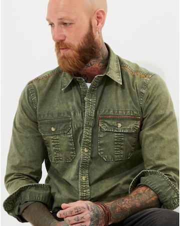 Joe Browns Khaki Washed Shirt Long