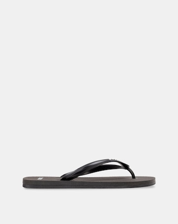 Boss Logo Flip Flop - Black