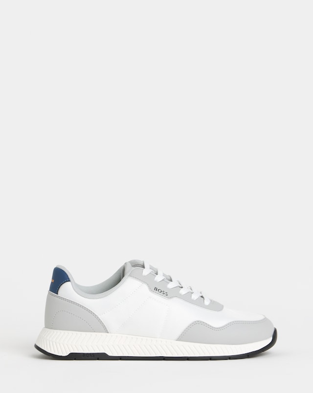 BOSS Titanium Runner Trainers - White/Grey