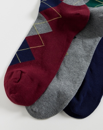 Polo Ralph Lauren 3 Pack Argyle Crew Sock - Multi