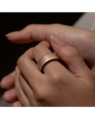 Ultrahuman Ring AIR Bluetooth Smart Ring - Brushed Rose Gold - Size 9
