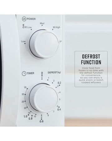 Swan SM4420WHT 20L White Manual Microwave