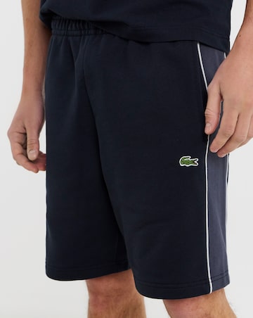 Lacoste Colourblock Sweat Shorts - Black