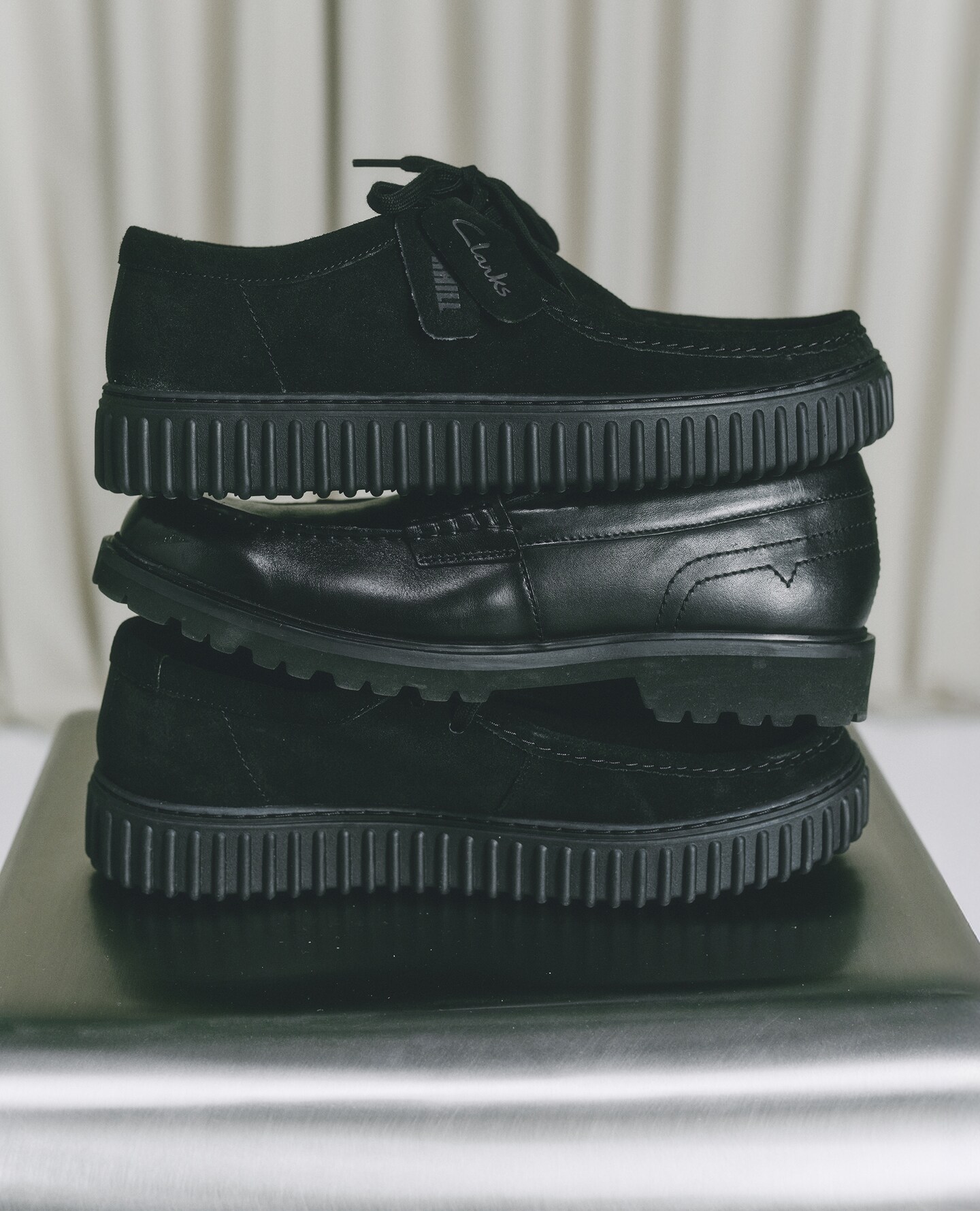 Clarks Suede Torhill Boots - Black are pictured