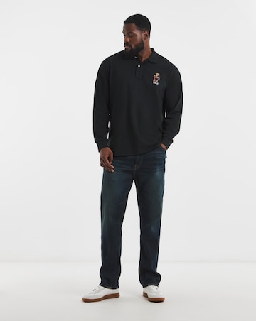 Polo Ralph Lauren Long Sleeve Christmas Bear Polo - Black
