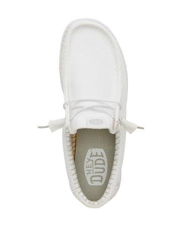 HeyDude Wally Stretch Sox Shoe - White