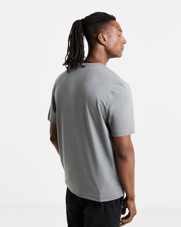 BOSS Short Sleeve Centre Logo T-Shirt - Charcoal