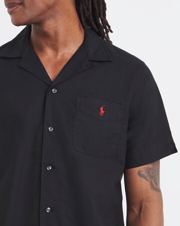 Polo Ralph Lauren Short Sleeve Garment Gyed Oxford Shirt - Black