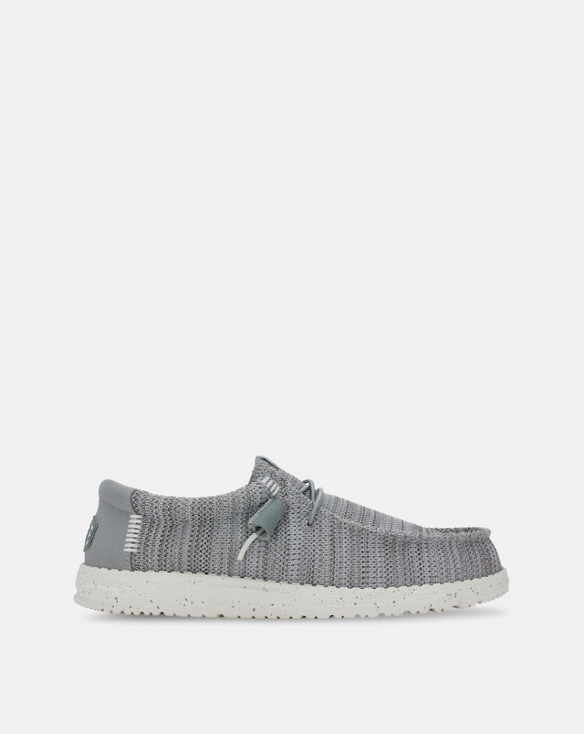 HeyDude Wally Stretch Sox Shoe - Grey