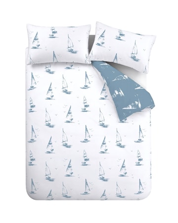 Catherine Lansfield Salcombe Boats Duvet Cover Set