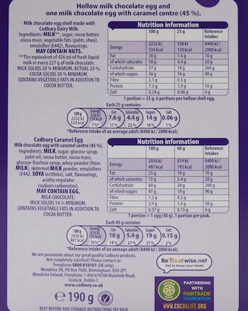 Cadbury Easter Egg Bundle of Four