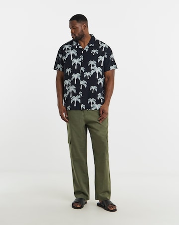 Mono Palm Print Shirt
