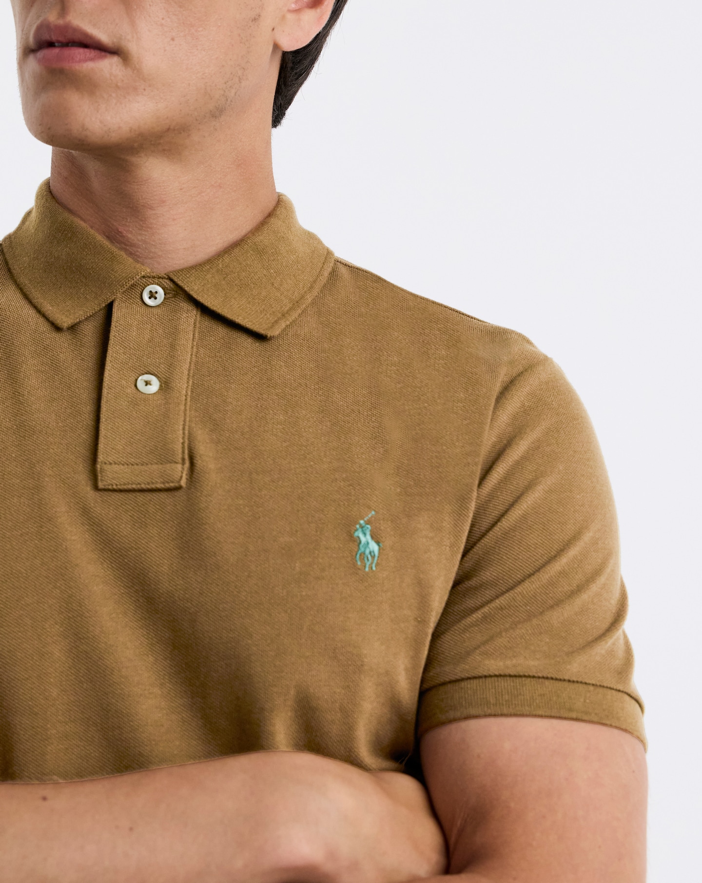 Polo Ralph Lauren Classic Short Sleeve Polo - Brown | Jacamo