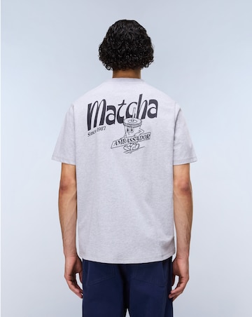 Napapijri Sol Short Sleeve Back Graphic T-Shirt - Light Grey