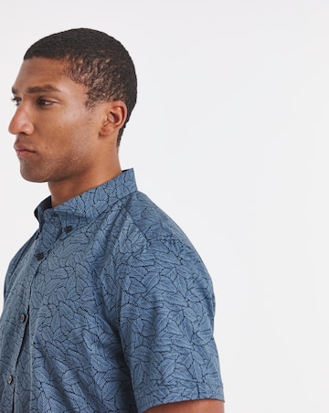Oxford Print Short Sleeve Shirt