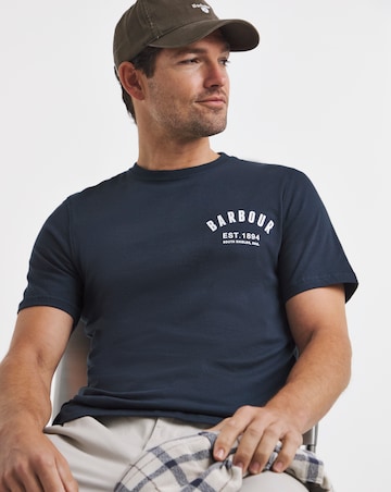 Barbour Short Sleeve Preppy T-Shirt - Navy