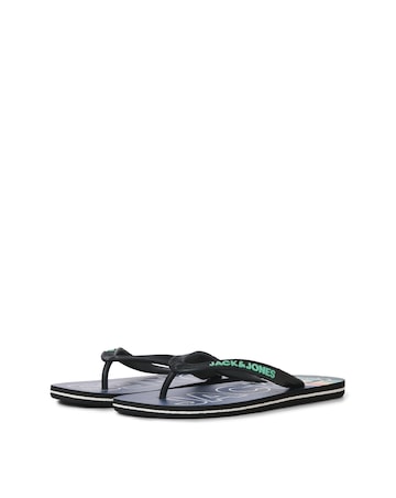Jack & Jones Palm Print Flip Flop - Navy