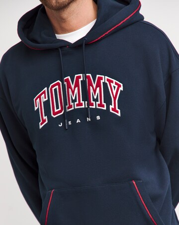 Tommy Jeans Navy Varsity Piping Hoodie