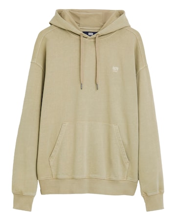 Union Garment Dyed Relaxed Fit Hoodie- Dark Stone