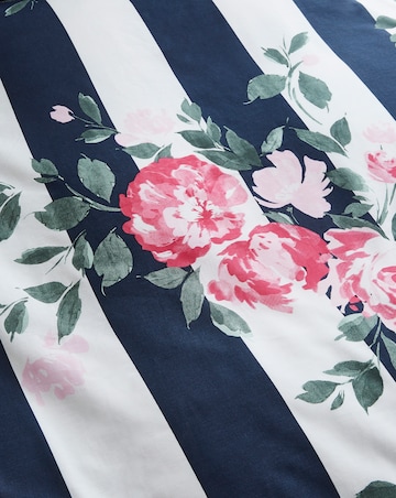 Joanna Hope Ascott Floral Stripe Reversible Duvet Cover Set