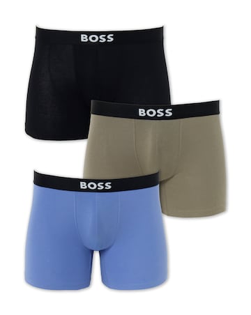 BOSS 3 Pack Boss One Trunk - Black/Beige/Blue