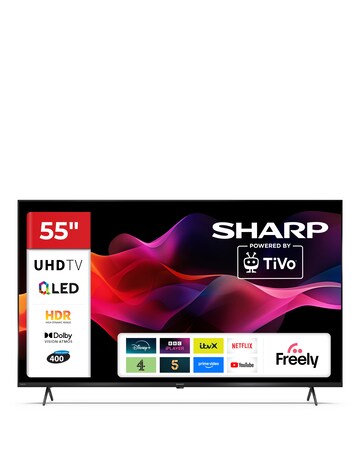 SHARP 4T-C55HM5245KB 55in 4K Ultra HD Smart TiVo LED TV with Freely