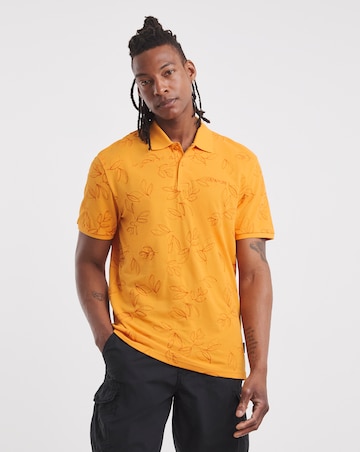 Napapijri Brolio Embroidered Polo - Apricot