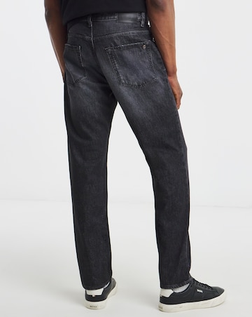 BOSS Straight Fit Move Stretch Jeans - Charcoal