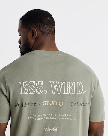 Jack & Jones Urban Edge Back Graphic T-Shirt - Green