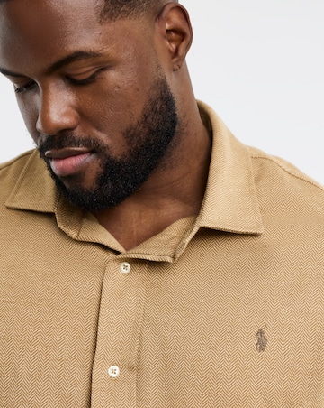 Polo Ralph Lauren Long Sleeve Stretch Jersey Shirt - Camel