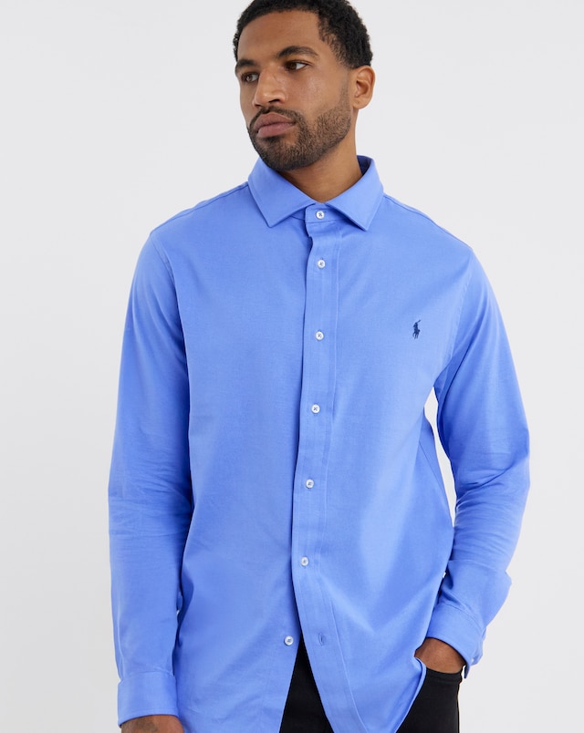 Polo Ralph Lauren Long Sleeve Stretch Jersey Shirt - Blue