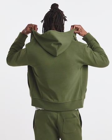 Polo Ralph Lauren Double Knit Zip Through Hoodie - Olive