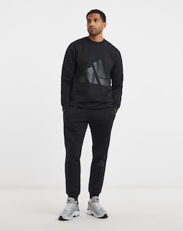 adidas Fleece Big Logo Crew Neck Tracksuit