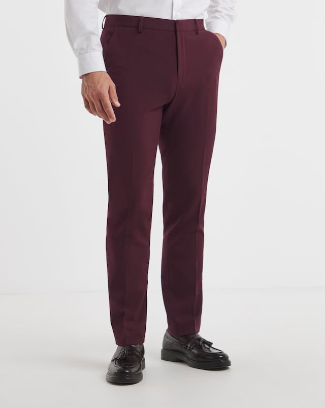 Tapered Fit Flat Front Trouser