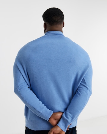 Polo Ralph Lauren 1/4 Zip Jumper - Royal Heather