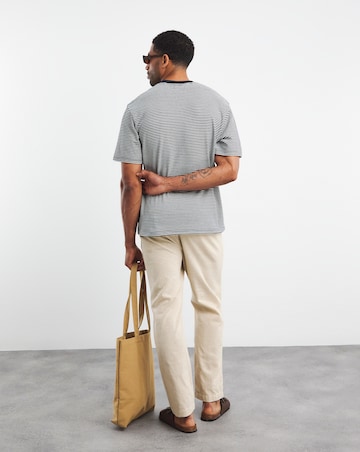 Relaxed Fit Textured Bretton Stripe Reg