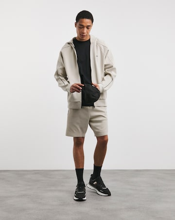 BOSS Light Beige Classic Full Zip Hoodie