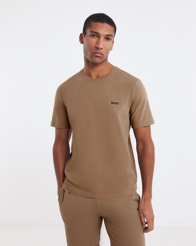 BOSS  Mix & Match Short Sleeve Lounge T-Shirt - Beige
