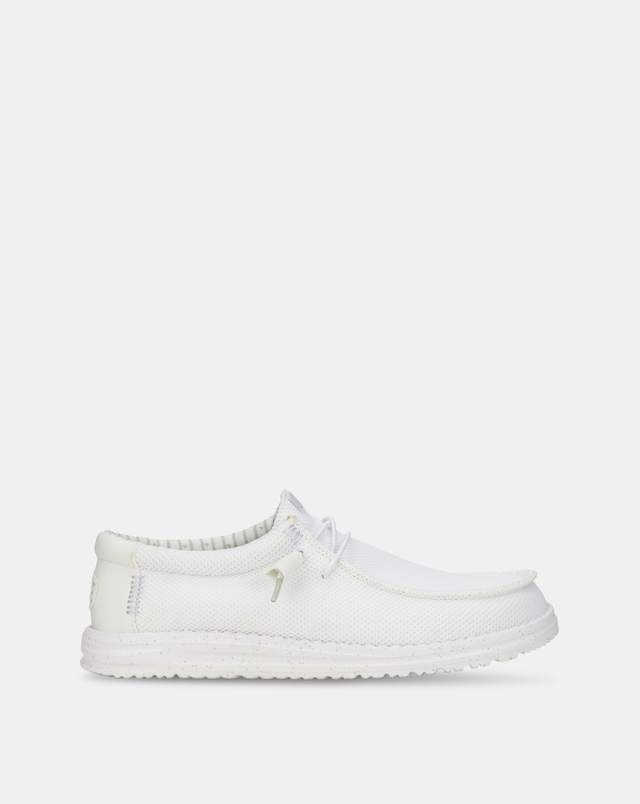 HEYDUDE Wally Stretch Sox Shoes - White