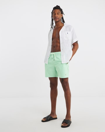 Polo Ralph Lauren Seersucker Swimshort - Green/White
