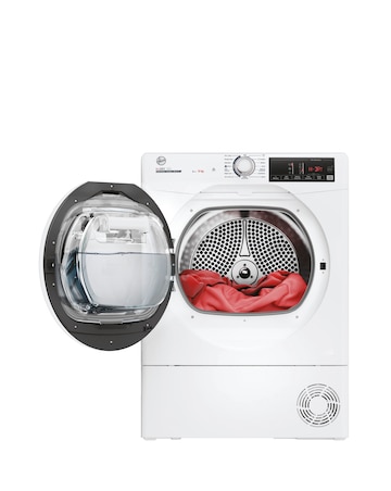 Hoover H-DRY 350 HRE H9A3TE-80/N, 9kg, Heat Pump Tumble Dryer White