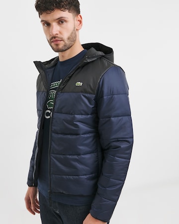 Lacoste Classic Hooded Navy Padded Jacket