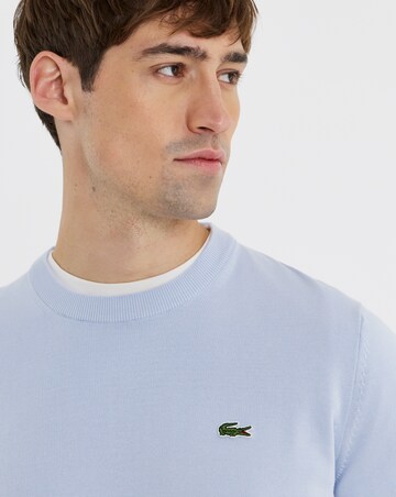Lacoste Classic Crew Neck Knitted Jumper - Light Blue