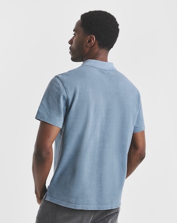 Union Garment Dyed Pique Polo- Dark Stone