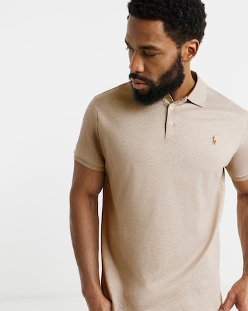 Polo Ralph Lauren Short Sleeve Soft Cotton Polo - Beige Heather