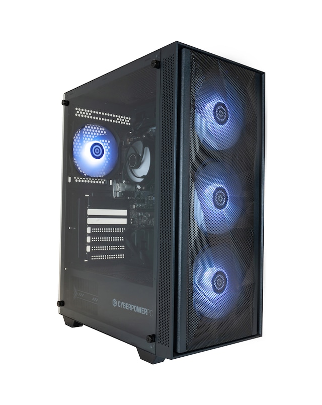 CyberPowerPC Eurus AMD Ryzen 5 5600G, 8GB RAM, 500GB NVMe SSD, Windows 11 Home Gaming PC