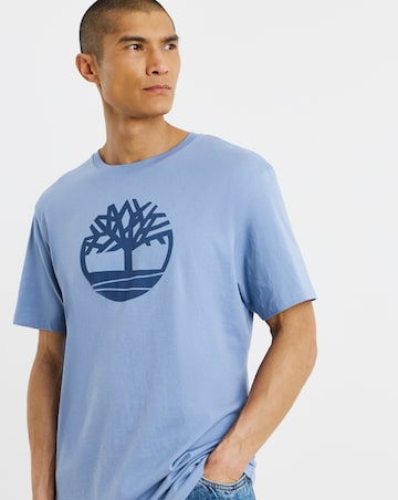Timberland Tree Logo Short Sleeve Tee - Blue