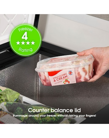 Abode A142CF0E1B Chest Freezer 142L - Black