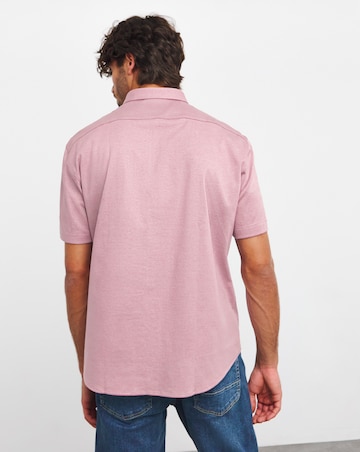 BOSS Classic Purple Short Sleeve Shirt